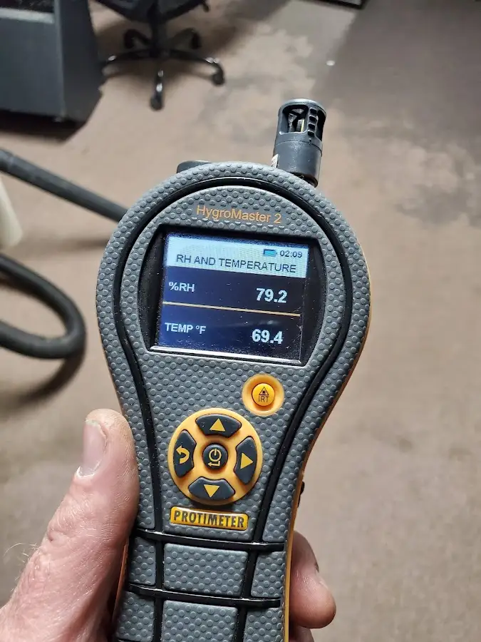 Moisture meter humidity assessment for Fire & Smoke Damage Restoration in Perryton